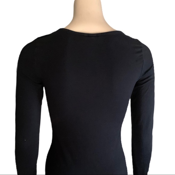 3/$30 - H&M Black Basic Long Sleeve Dress Size XS - Picture 4 of 7